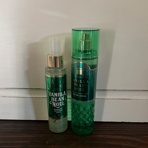 Bath & Body Works-Vanilla Bean Noel Mist & Body Shimmer Spray set-2 -NWT LAST 1! - Picture 2 of 2